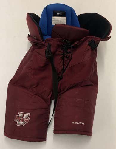 Bauer Nexus Custom Pro Hockey Pants UMASS AMHERST MINUTEMEN Medium Pro Stock NCAA Used (5511)
