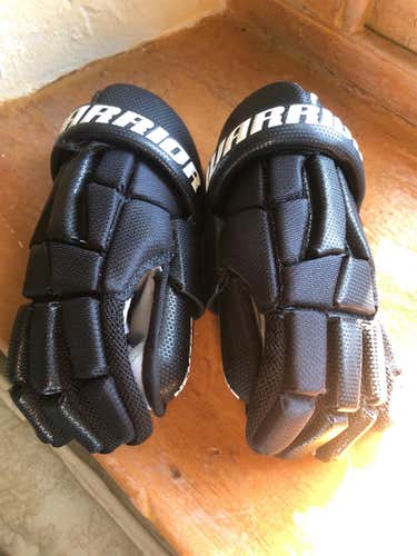 Black Used Goalie Warrior Nemesis 10" Lacrosse Gloves