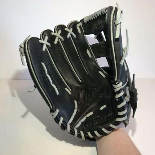 Black New High School/College Wilson Left Handed Infield a1000 Softball Glove 12"