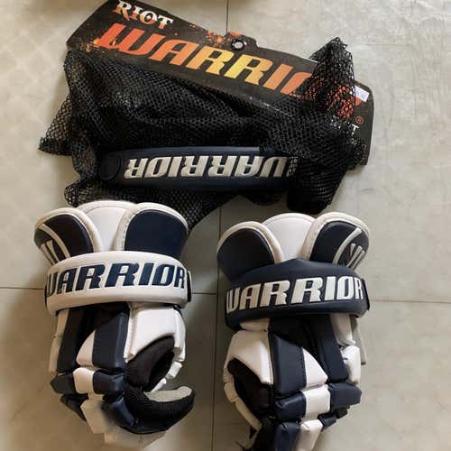 Blue New Player Warrior Riot 12" Lacrosse Gloves