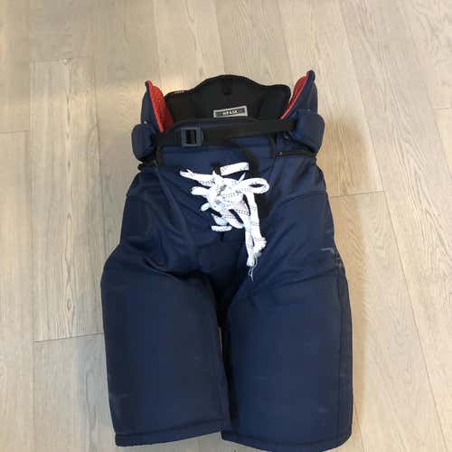 Used CCM HP45X Pro Stock  Pants  Navy MED Winnipeg Jets (P356B)