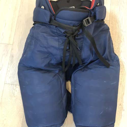 Used CCM HP45X Pro Stock  Pants  Navy XL +2 Winnipeg Jets (P357)