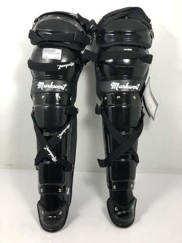 Used Markwort Senior Shin Gaurds Adult Baseball & Softball Catchers Equipment