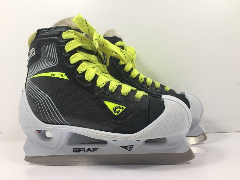 Used Graf Supra 5035 Junior 03.5 Ice Skates Goalie Skates