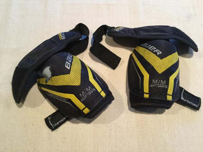 Youth Used Medium Bauer Supreme TotalOne MX3 Elbow Pads