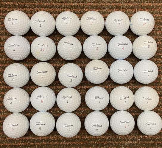30 Used Pro V1/x Golf Balls Good Condition
