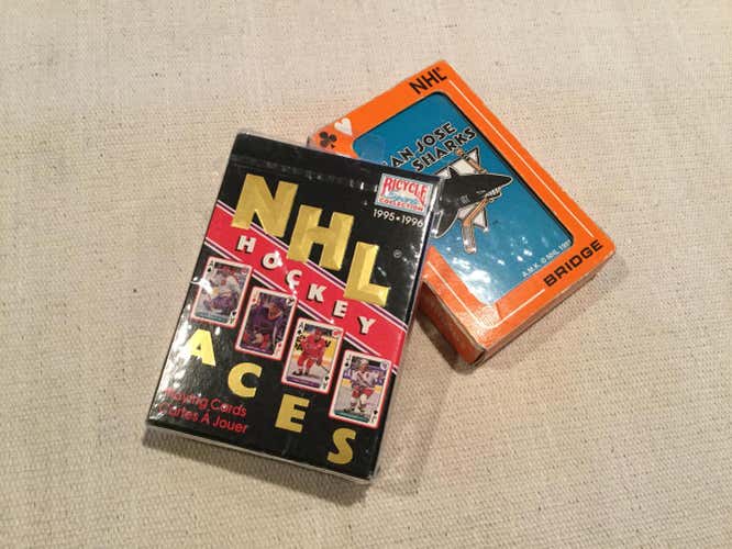 VINTAGE 1990’s NHL HOCKEY Playing Cards (x2 Decks)