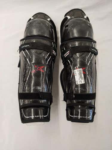 Used Bauer Vapor X 15" Ice Hockey Shin Guards