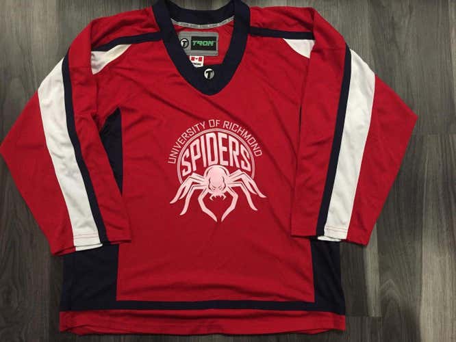 Richmond Spiders hockey jersey, red, white, blue (Large #8)