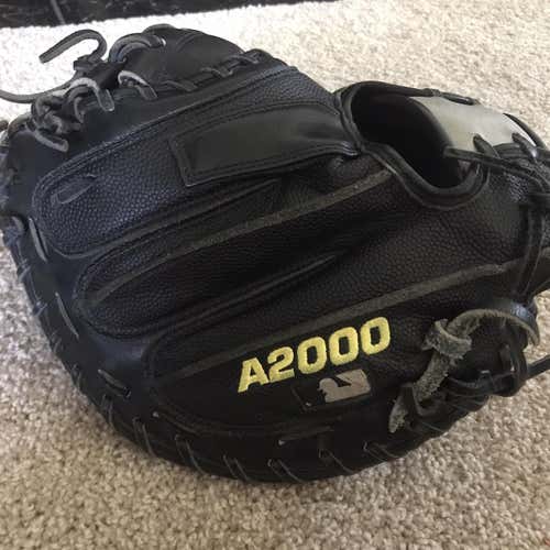 Black Used Catcher's A2000 33.5" Baseball Glove