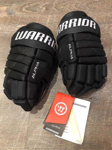 Black New Warrior Alpha DX3 12" Gloves