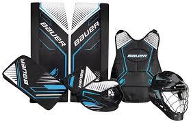 Black New Youth 24" Bauer Regular Street Hockey set  Goalie Full Set