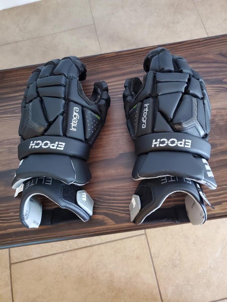 Black Used Player Epoch Integra elite Lacrosse Gloves 13"