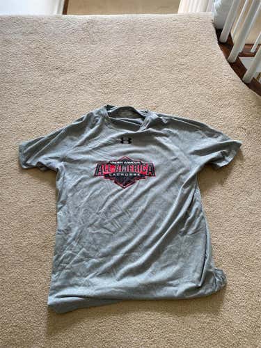 Gray Men's Large Under Armour Shirt UA All American