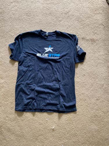 Gray Men's Large Shirt Blue Star Lacrosse Club