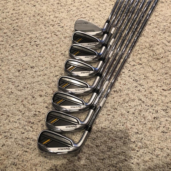 Used Left Handed Rocketbladez Stiff Flex Steel Shaft Iron Set