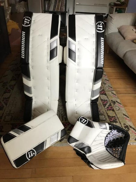 White Used Senior 36" Warrior Regular Ritual G3 Pro Goalie Full Set and More!!!!