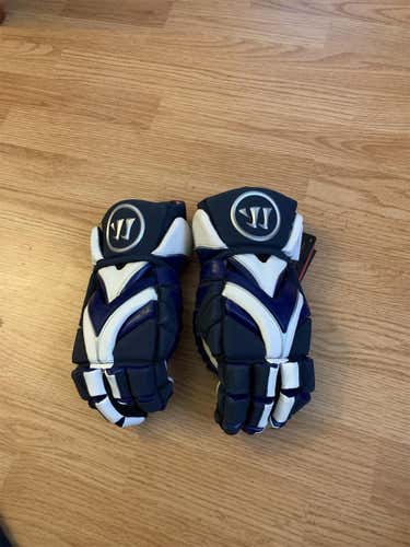 Navy Blue New Warrior Rabil 13" Lacrosse Gloves