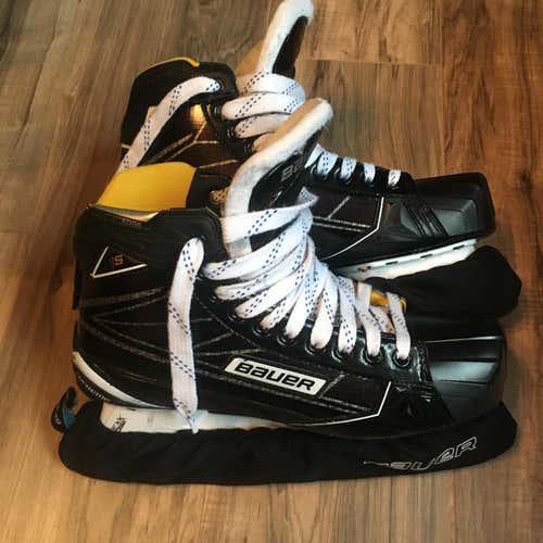 Senior Used Bauer Supreme 1S Hockey Goalie Skates D&R (Regular) Pro Stock Size 10.5