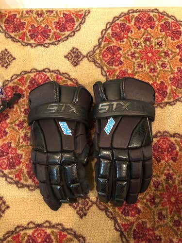 Black STX K18 11" Lacrosse Gloves