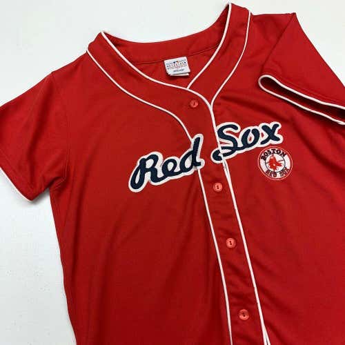 Boston Red Sox Baseball Jersey Womens Small Red MLB Baseball Lady Slugger