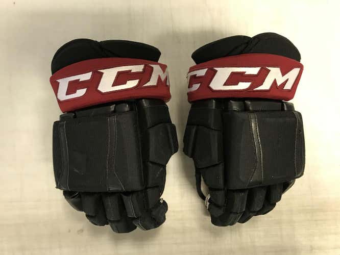 CCM U+ Crazy Light Pro Stock Hockey Gloves 14" Black Coyotes 4084