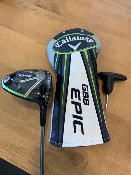 Used Men's Callaway Right Handed Great Big Bertha Epic Driver Stiff Flex Loft 10.5. HZRDUS 55g shaft