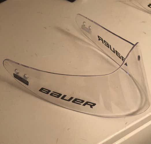 Used Bauer throat protector, dangler