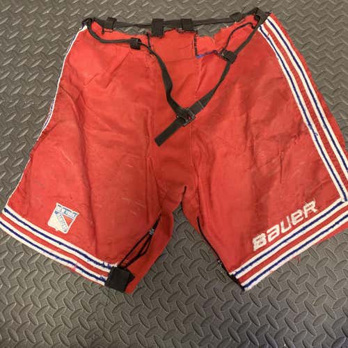 Game Used Rangers Senior Small Bauer Pro Stock Pant Shell