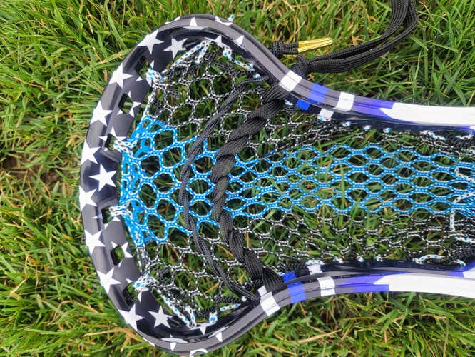 Brand New 911 NYPD memorial Throne Limited Edition Mesh w/ NYPD dyed Optik 2.0 by lacrosse unlimited