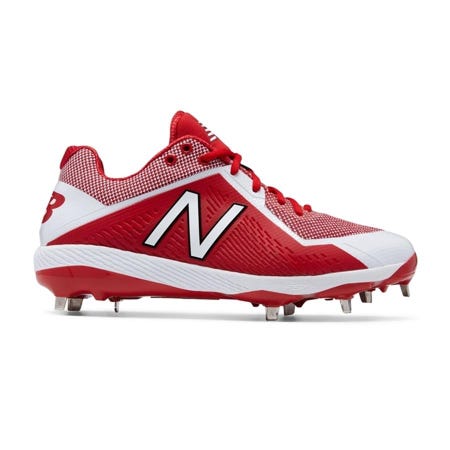 Red New Balance 4040v4 Metal Cleats size 14