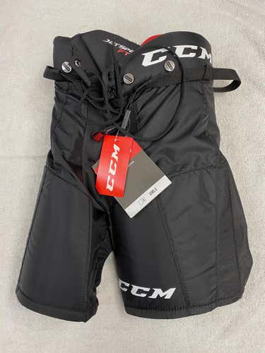 Black Junior New Small CCM JetSpeed FT350 Hockey Pants