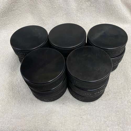 (15) Official Hockey Pucks