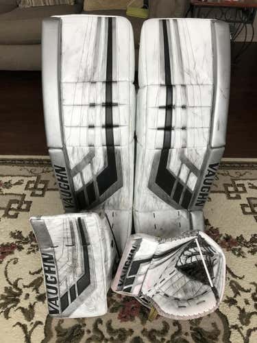 Pro Stock Vaughn VE8 Pro Carbon Pads, Glove, and Blocker Set - 35+1