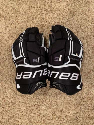 Bauer Supreme 1S 14"  Gloves Black