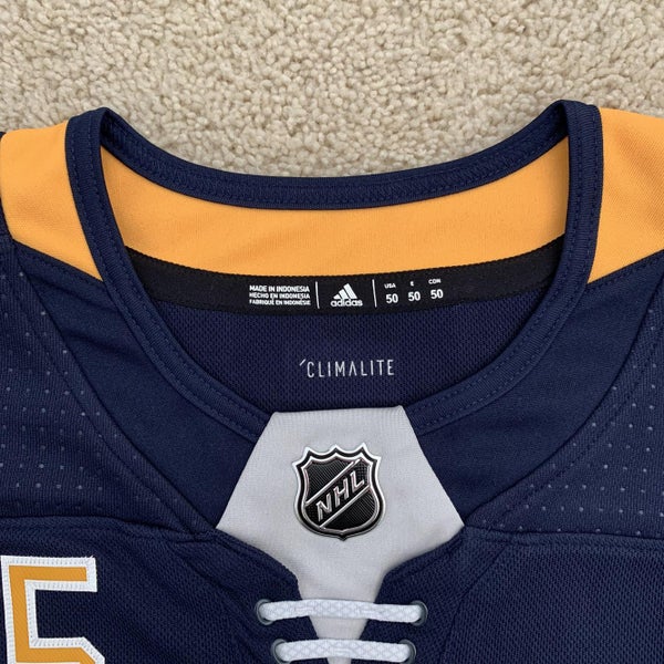 Winnipeg Jets Hockey NHL Adidas Third Jersey Blue Size 50 Medium $180  Authentic