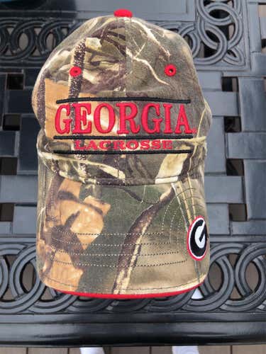 UGA Lacrosse Hat Red/Camo Great Condition.