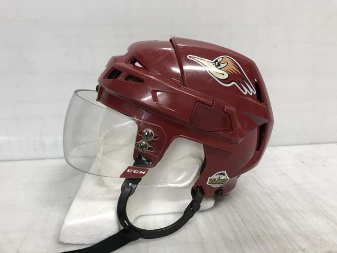CCM Vector V08 Pro Stock Hockey Helmet Small Maroon CCM Visor 2142