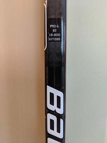 Bauer Supreme 1S Hockey Stick Lefty P92 82 Flex Senior D1 ProStock