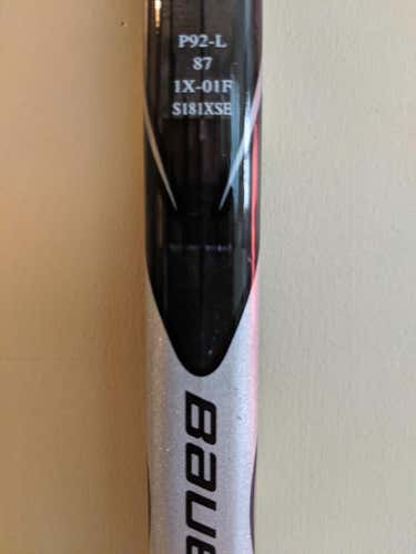 Bauer Vapor 1X lite Hockey Stick Lefty P92 87 flex Senior D1 Pro Stock Plus 1.5"