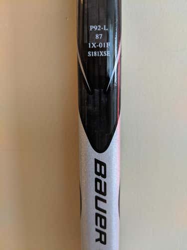 Bauer Vapor 1X lite Hockey Stick Lefty P92 87 flex Senior D1 Pro Stock Plus 1.5"