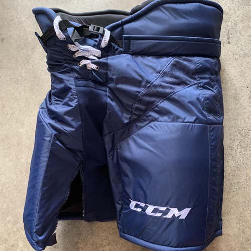 Blue Used Large CCM HP35 Pro Stock Hockey Pants