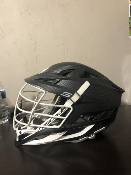 New Adult Player Cascade S Helmet carbon shell with white cage