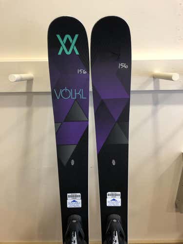 Used Volkl Powder Aura Skis With Bindings Max Din 10