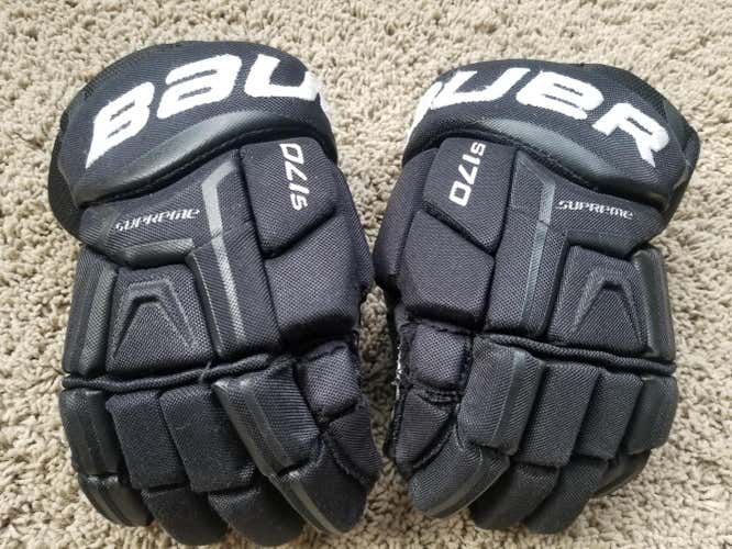 Bauer Supreme 170 Gloves Junior size 11" Black S170