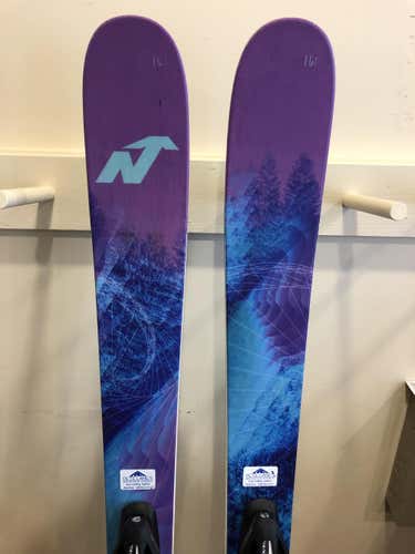Used 2018 Nordica Powder Santa Ana 100 Skis With Bindings Max Din 10