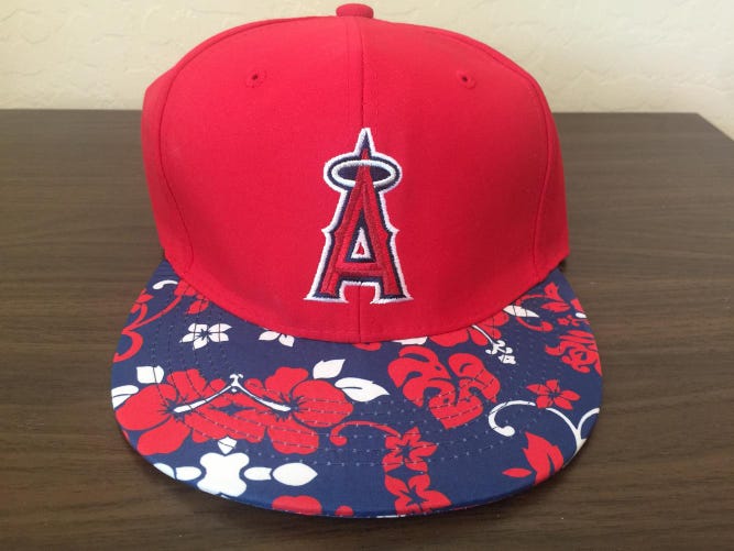 Los Angeles Angels MLB SUPER AWESOME FLORAL DESIGN SGA Adjustable Strap Cap Hat!