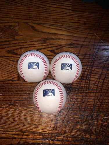 New Rawlings 3 Pack Baseballs ( MiLB )