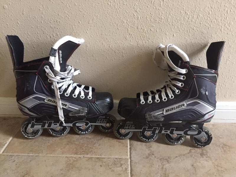 Used Junior Bauer Vapor X300R Inline Skates D&R (Regular) Size 5