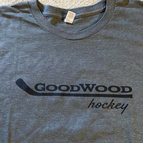 Gray GoodWood Hockey T Shirt 2x Adult